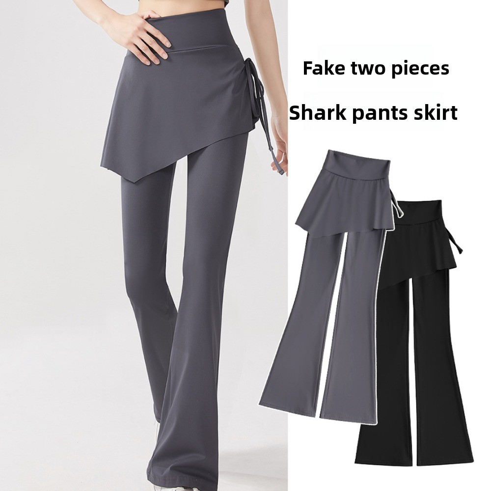 Outdoor Sport Leggings - Women Tights Skirt Design Fitness Leggings
