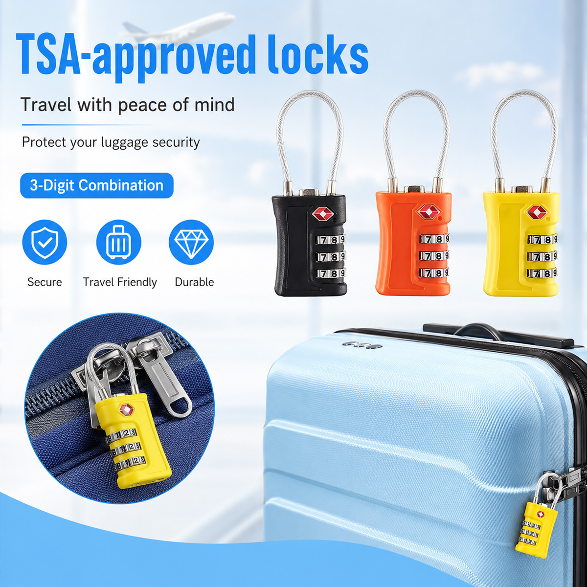 TSA Approved Luggage Lock 3 Di - đánh giá và giá Outdoor Sport Backpack